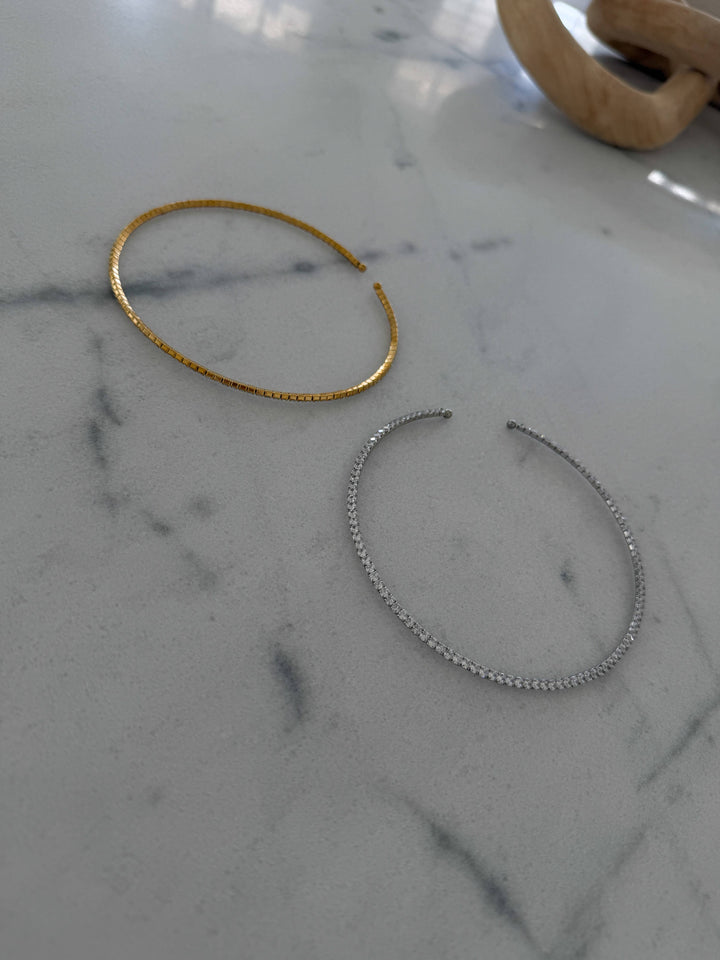 The Gold Luxe Tennis Necklace