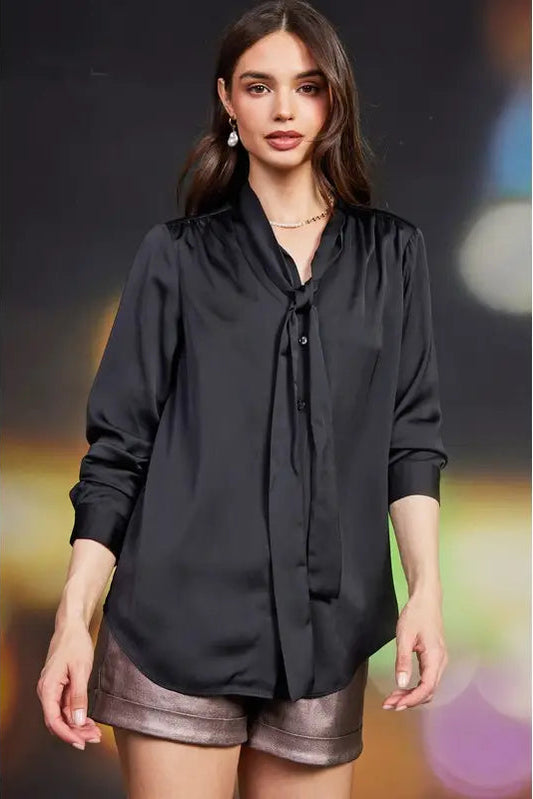 The Montclair Tie-Neck Blouse