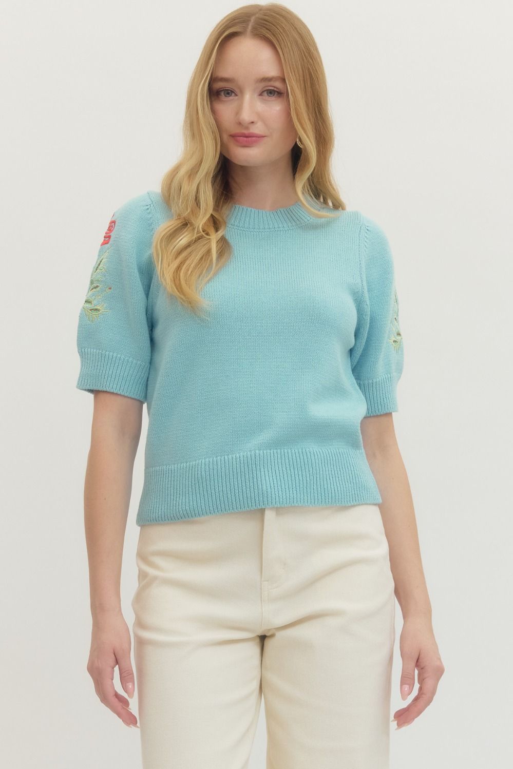 The Seabreeze Bloom Knit Top