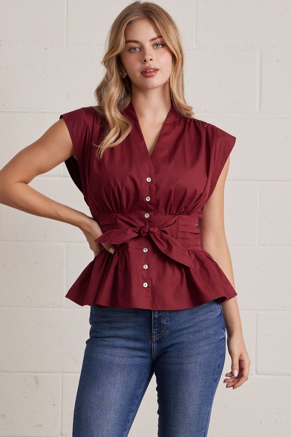 The Verona Tie Waist Top