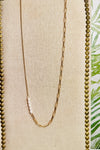 Gold Mixed Chain Pearl Necklace