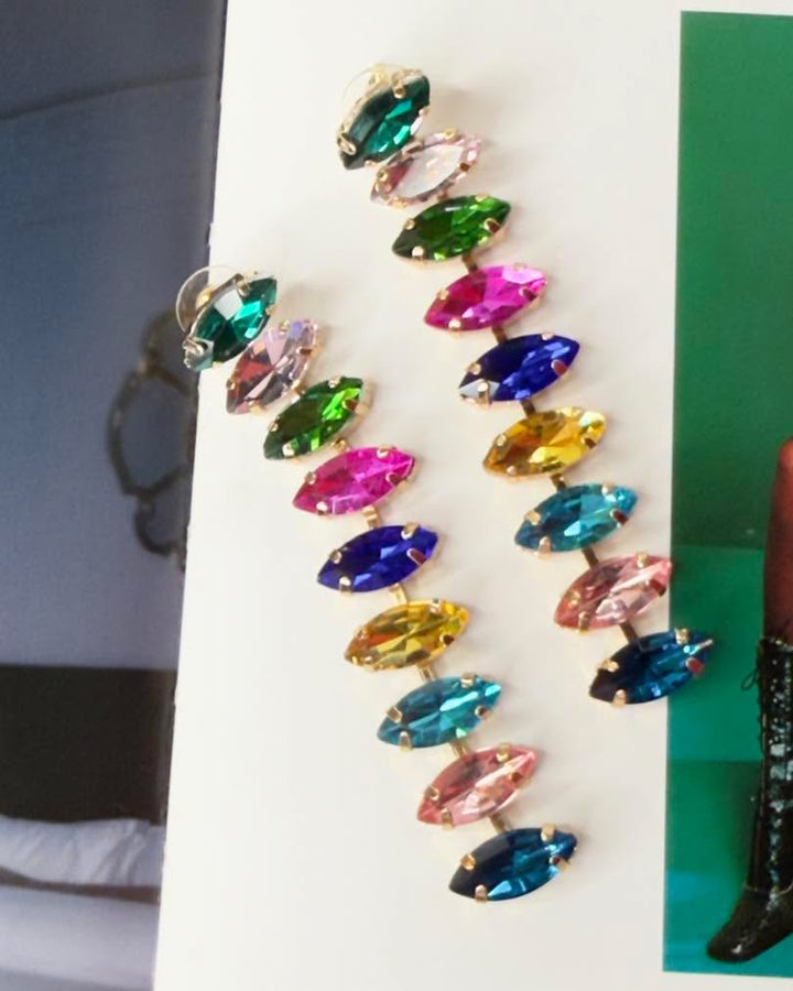 The Elodie Beaded Drop Earrings
