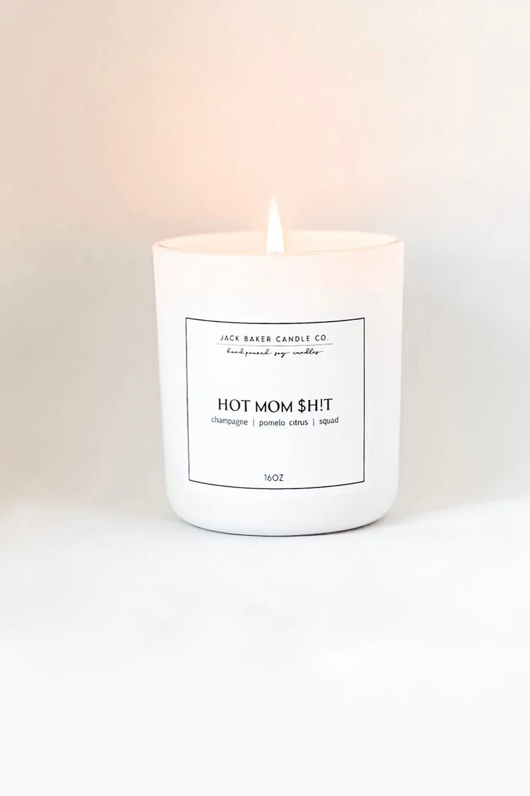 Hot Mom $h!T White Linen Collections Candle Jack Baker Candle Co
