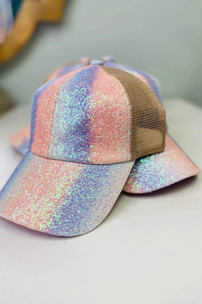 Glittered Mermaid Kids Hat