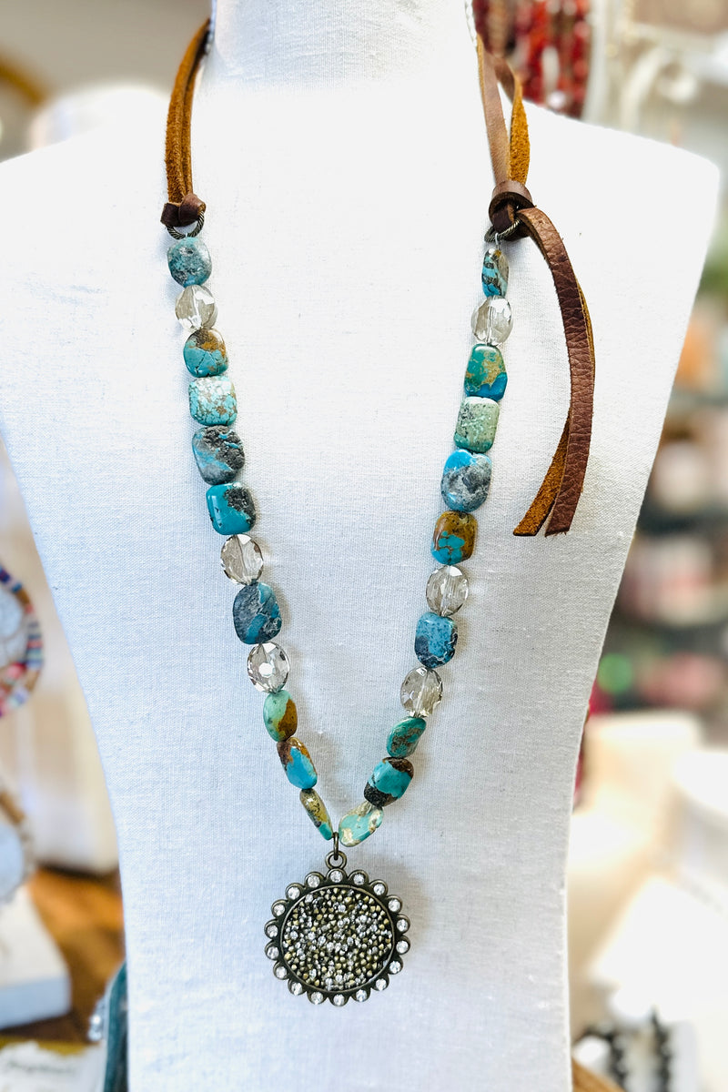 Bar E Turquoise Necklace