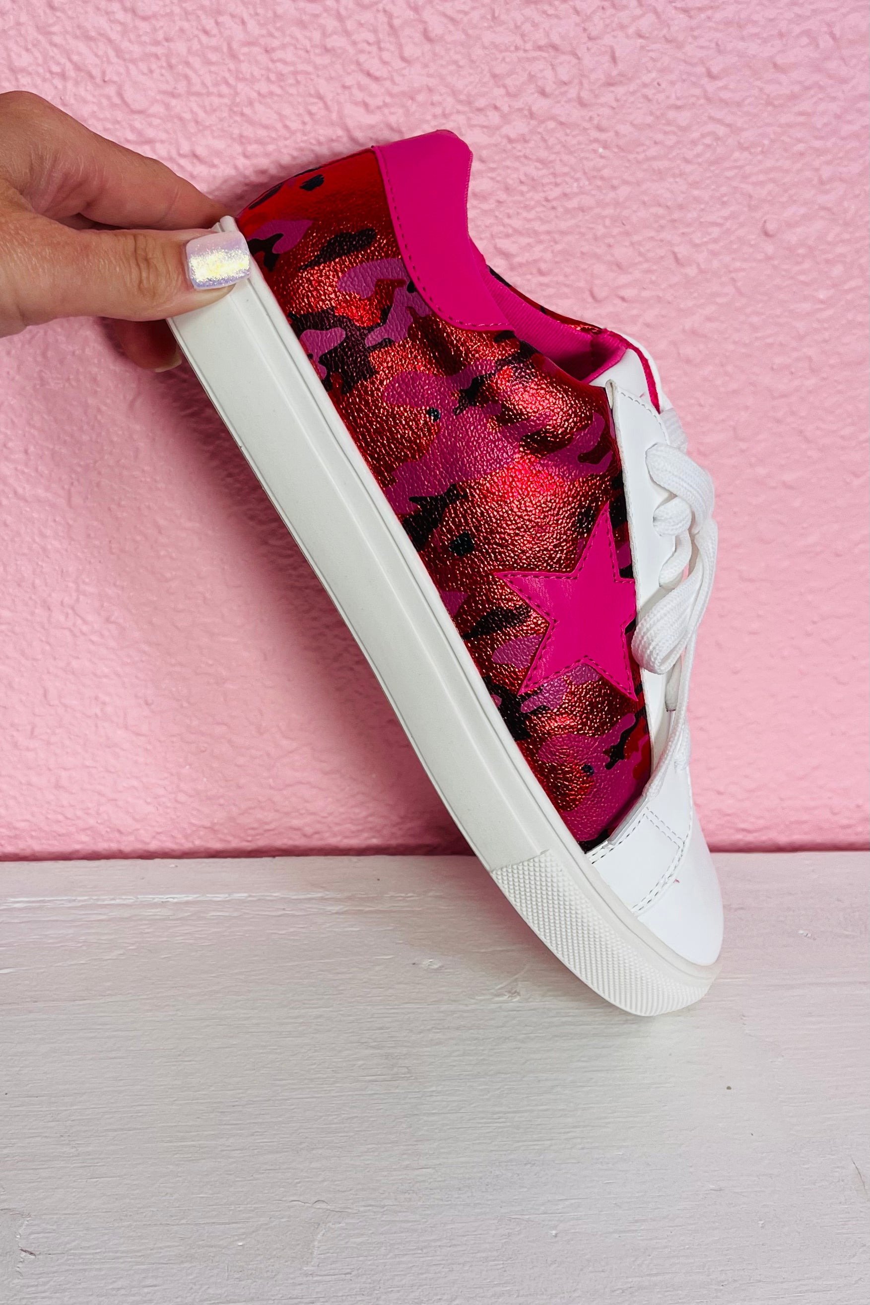 Posh Sneaker in Pink Camo