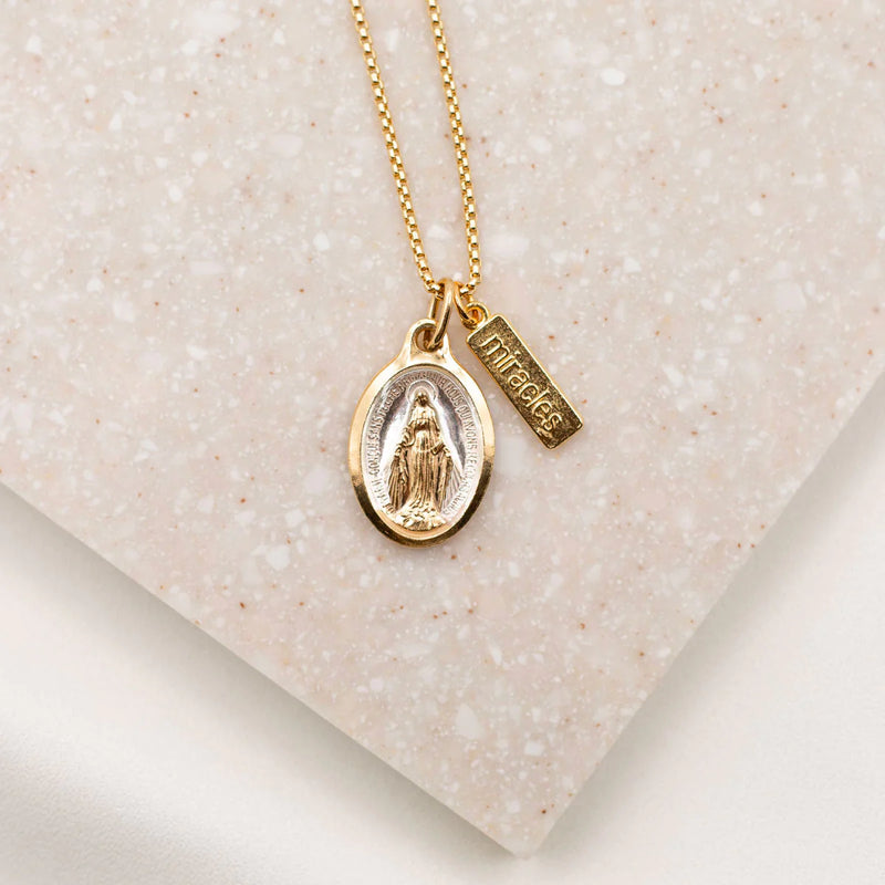Lourdes Miraculous Mary Necklace